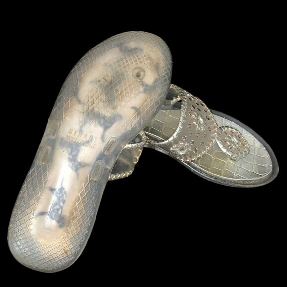 Stuart Weitzman Indiana Jelly Whipstitch‎ Thong Slide Sandals - Picture 7 of 9